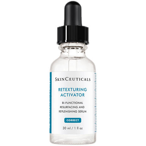 SkinCeuticals Retexturing Activator is a bi-functional resurfacing and replenishing serum that improves skin texture. Available at Epios Skin.
