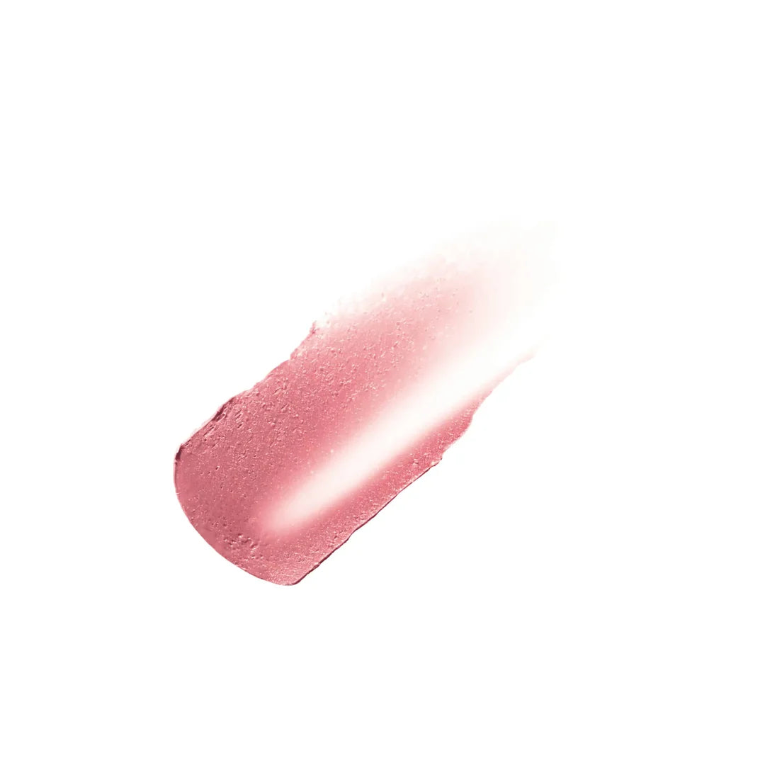 jane iredale LipDrink Lip Balm in Flirt, shown as a pink swatch on a white background.