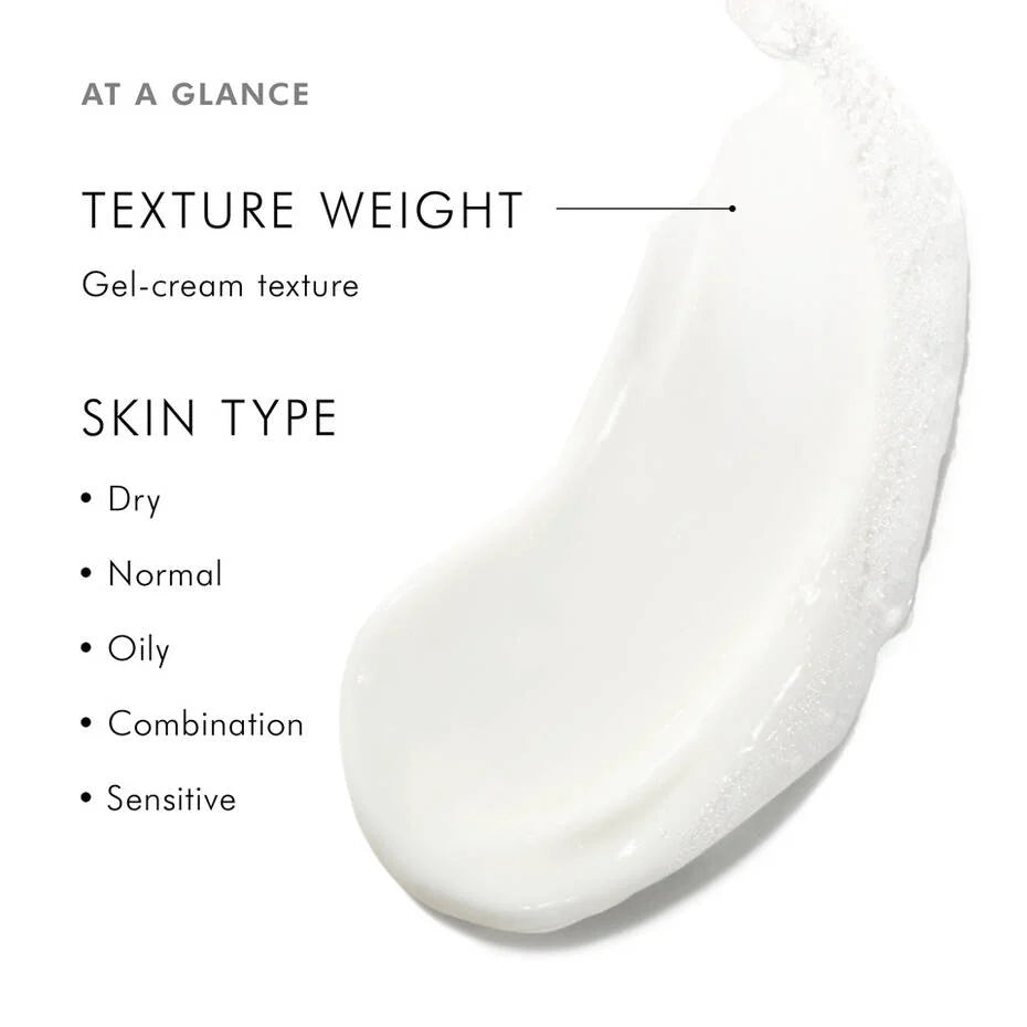 SkinCeuticals Gentle Cleanser cream texture with skin type information.
