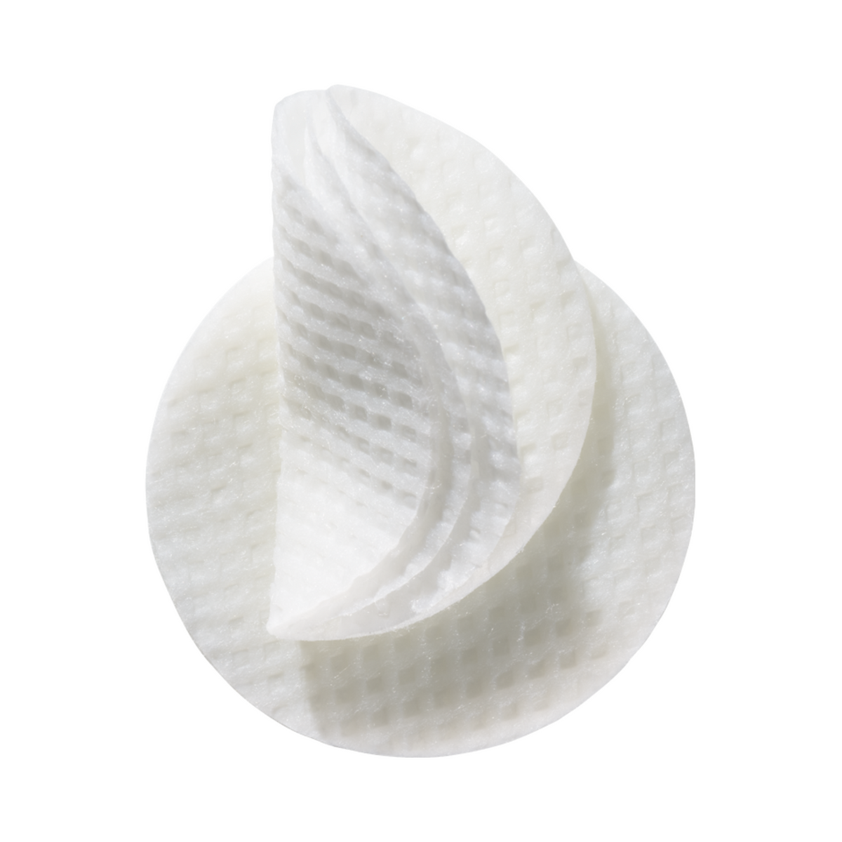 Stack of textured facial pads representing ZO Skin Health Complexion Renewal Pads and Oil Control Pads