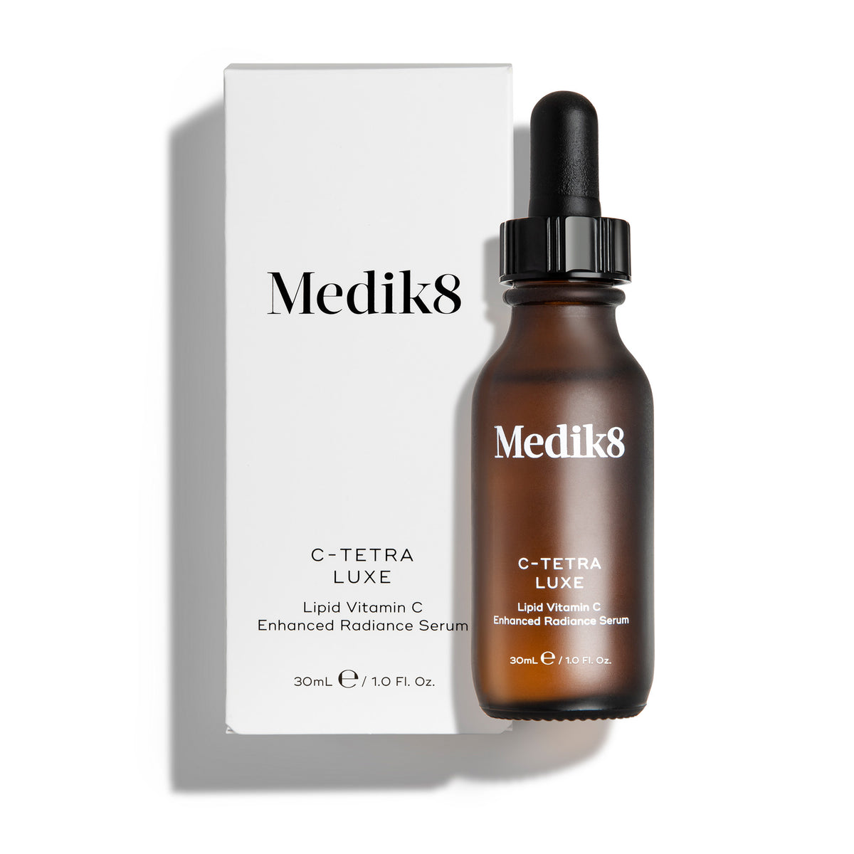 Medik8 C-Tetra Luxe enhanced radiance serum 30ml with product box