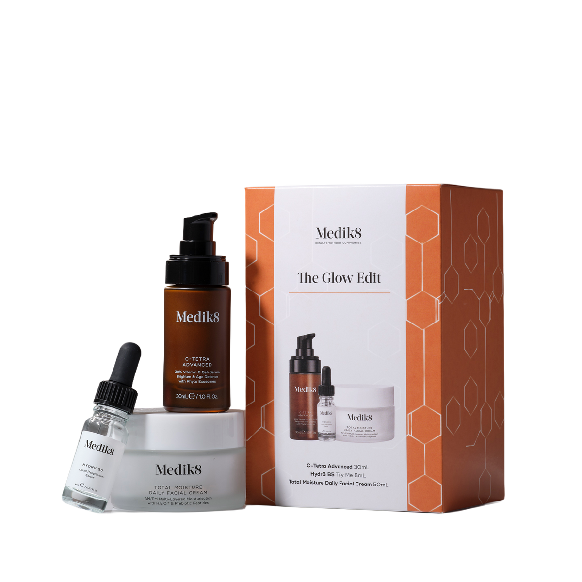 Medik8 The Glow Edit gift set for brighter, glowing skin