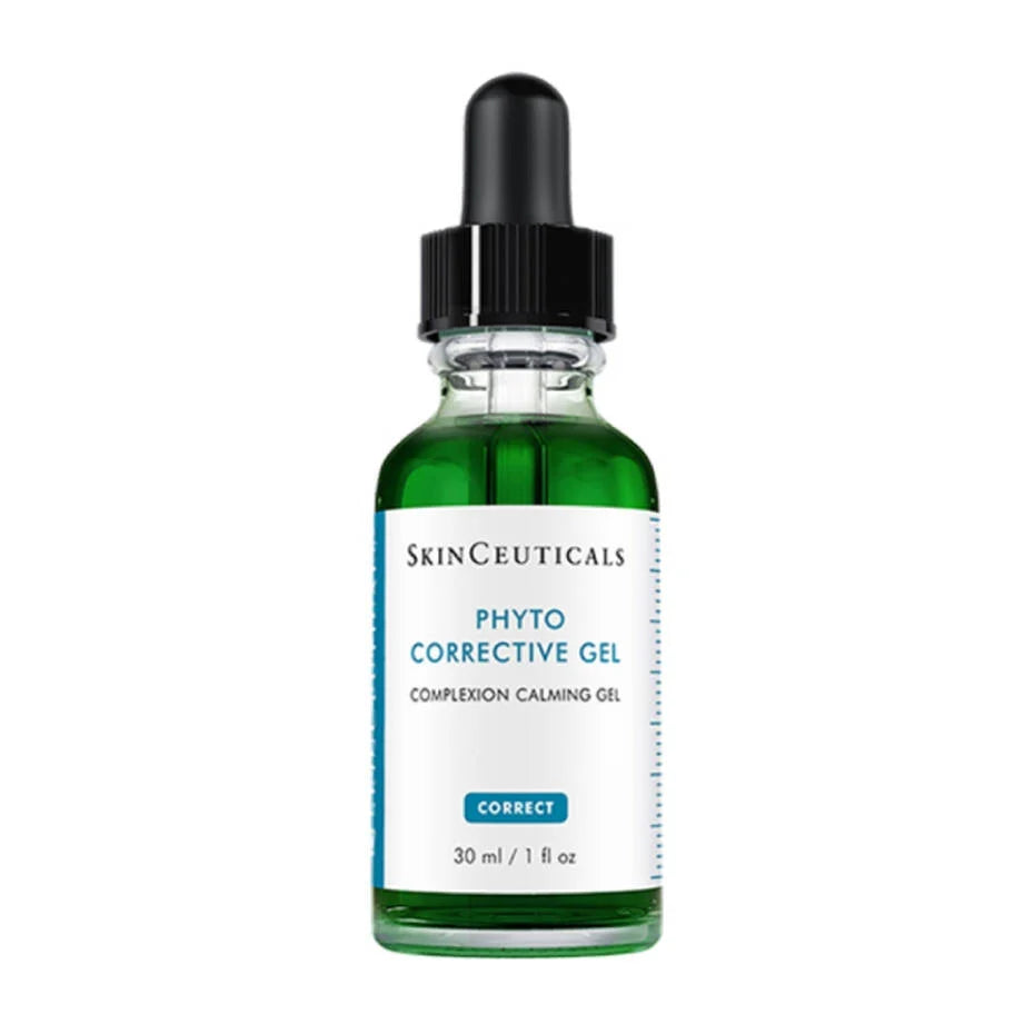 SkinCeuticals Phyto Corrective Gel 30ml, a botanical complexion-calming gel serum that soothes the look of redness and hydrates sensitive skin