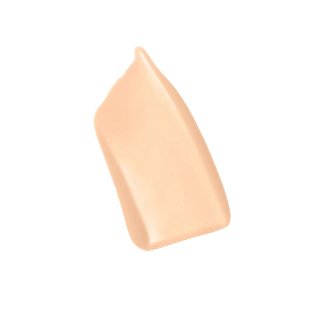  jane iredale Glow Fixation in Fair to Light, shown as a creamy pale beige product swatch on a white background.
