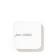 Closed white jane iredale refillable compact with the brand logo on the lid, shown on a white background.
