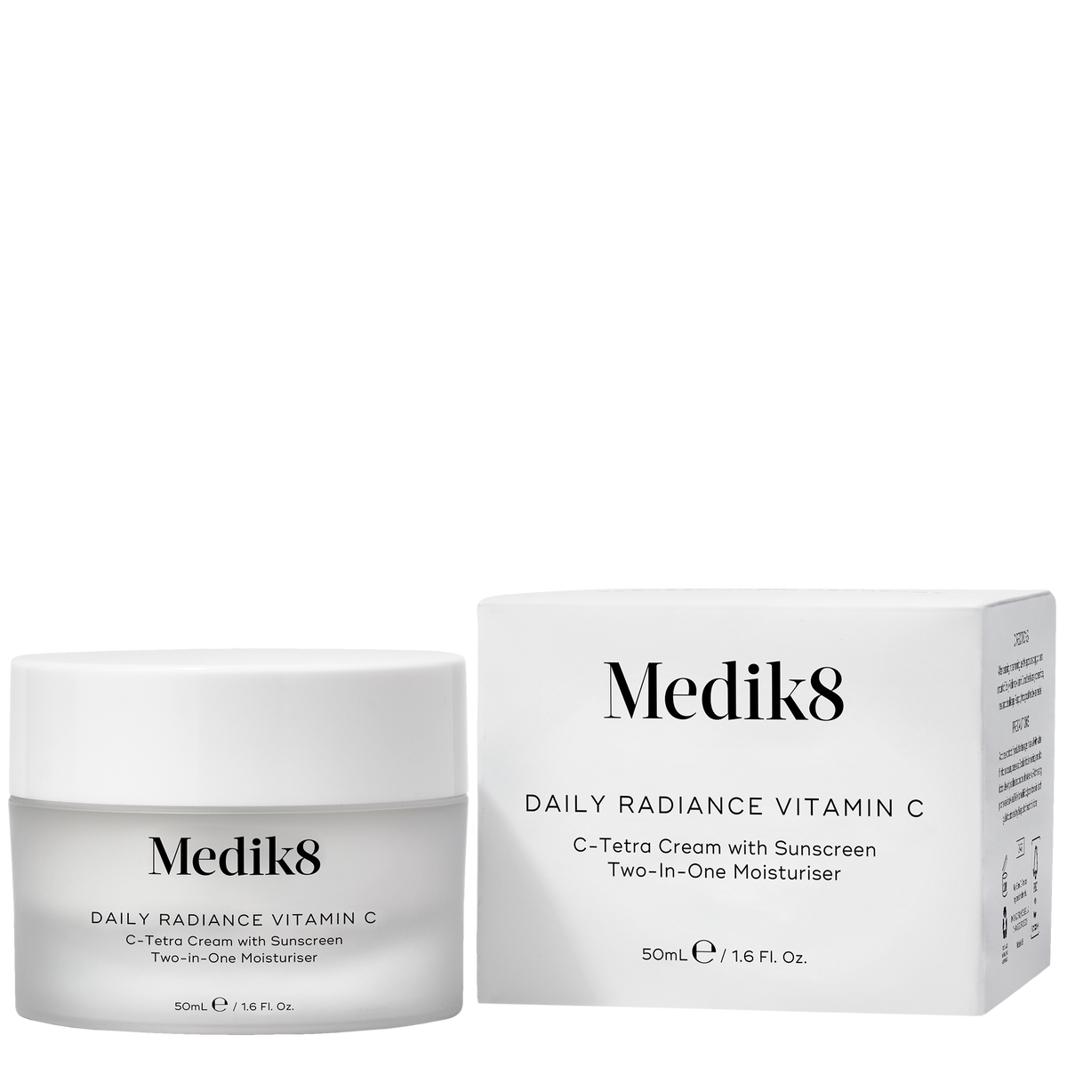 Medik8 Daily Radiance Vitamin C with its product carton.