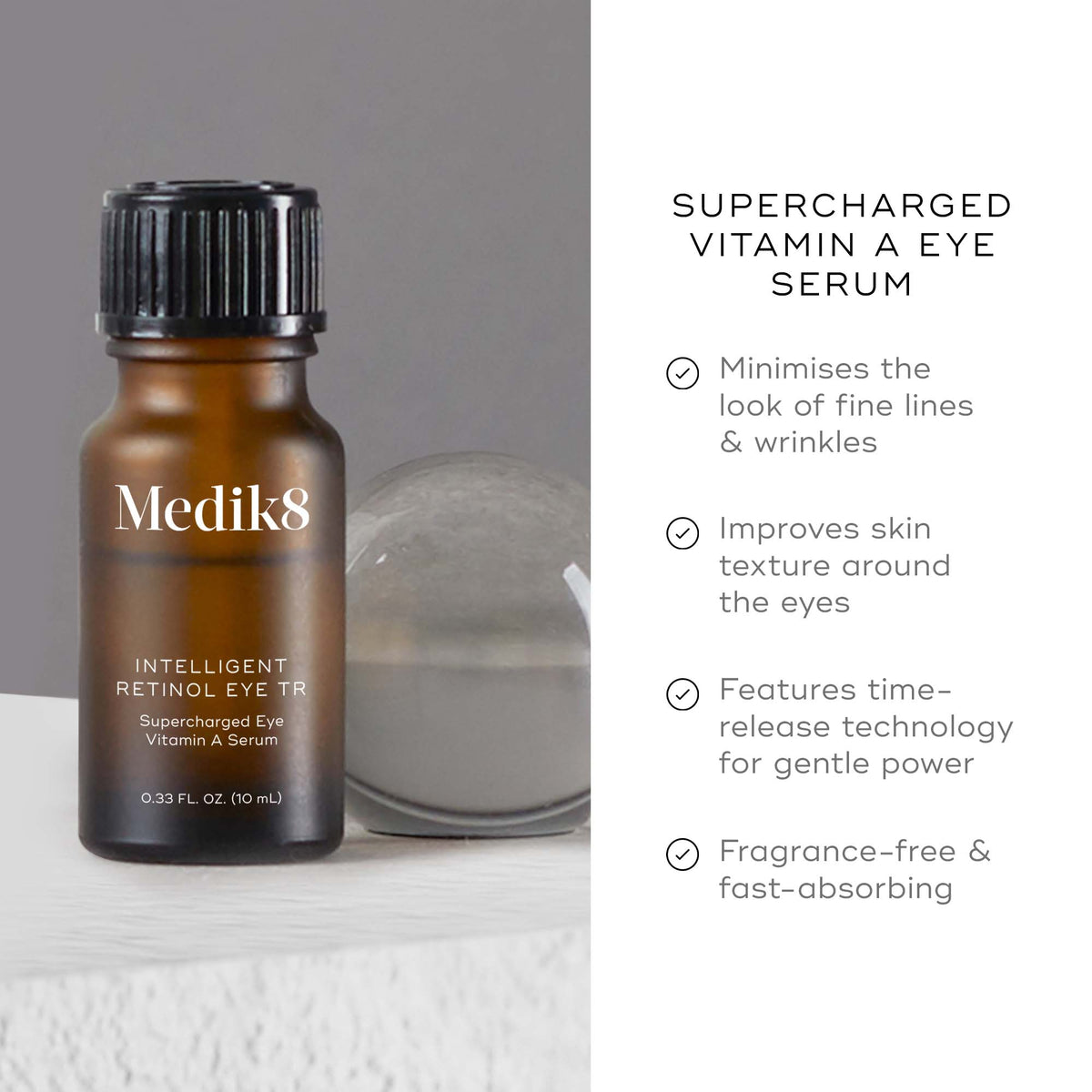 Medik8 Intelligent Retinol Eye TR product infographic