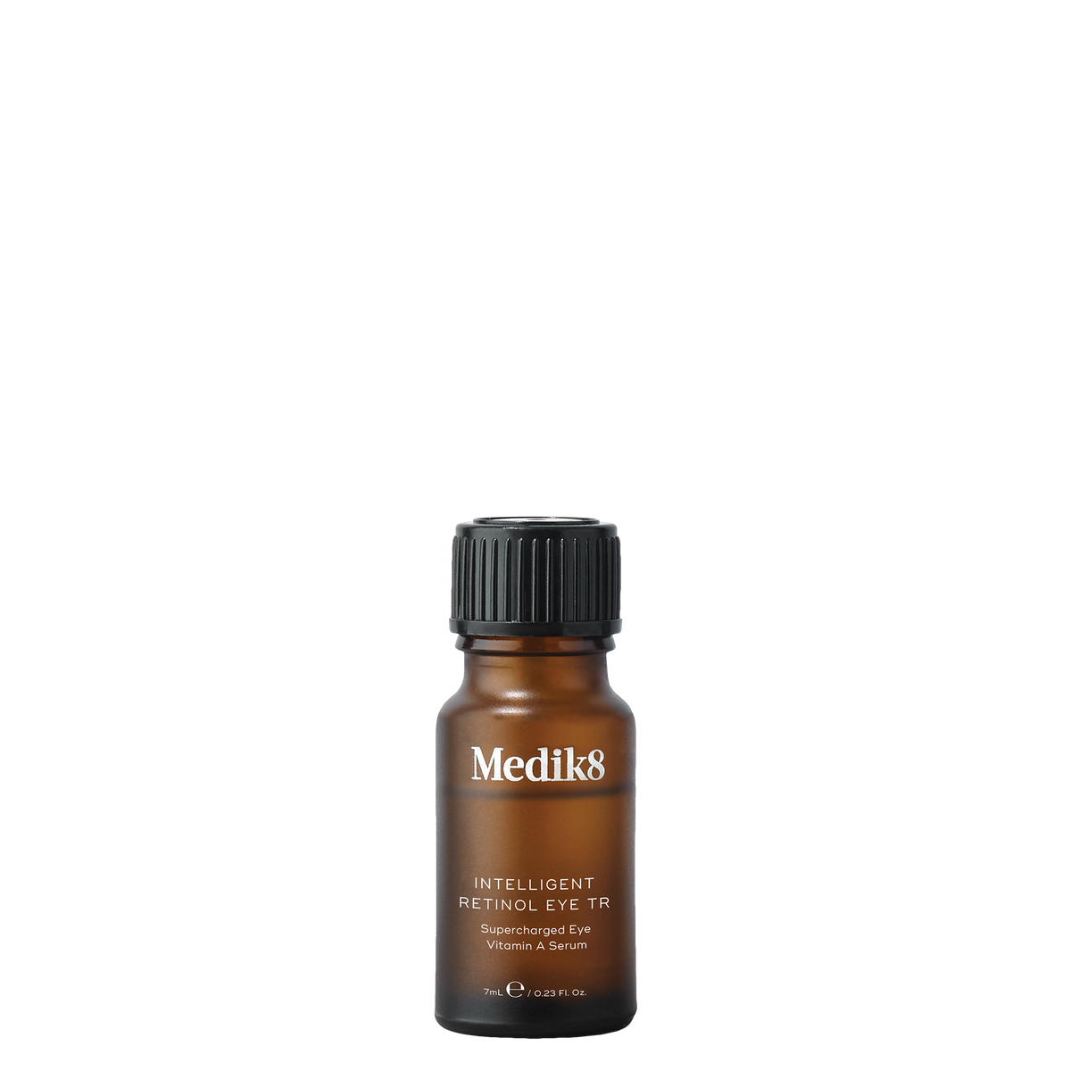 Medik8 Intelligent Retinol Eye TR serum bottle on a white background