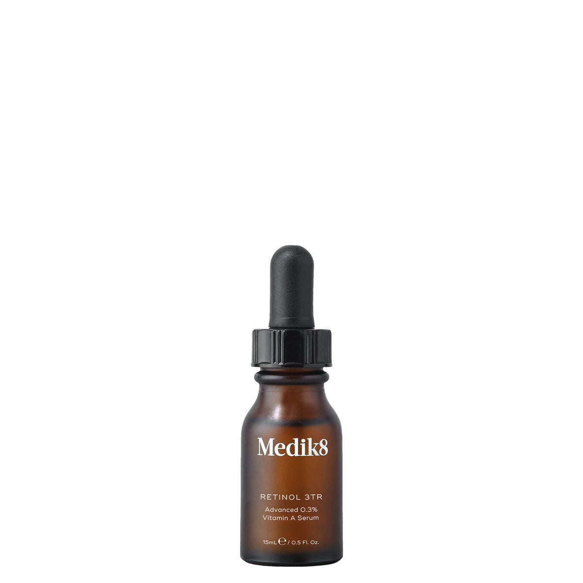 Medik8 Retinol 3TR serum bottle on a white background