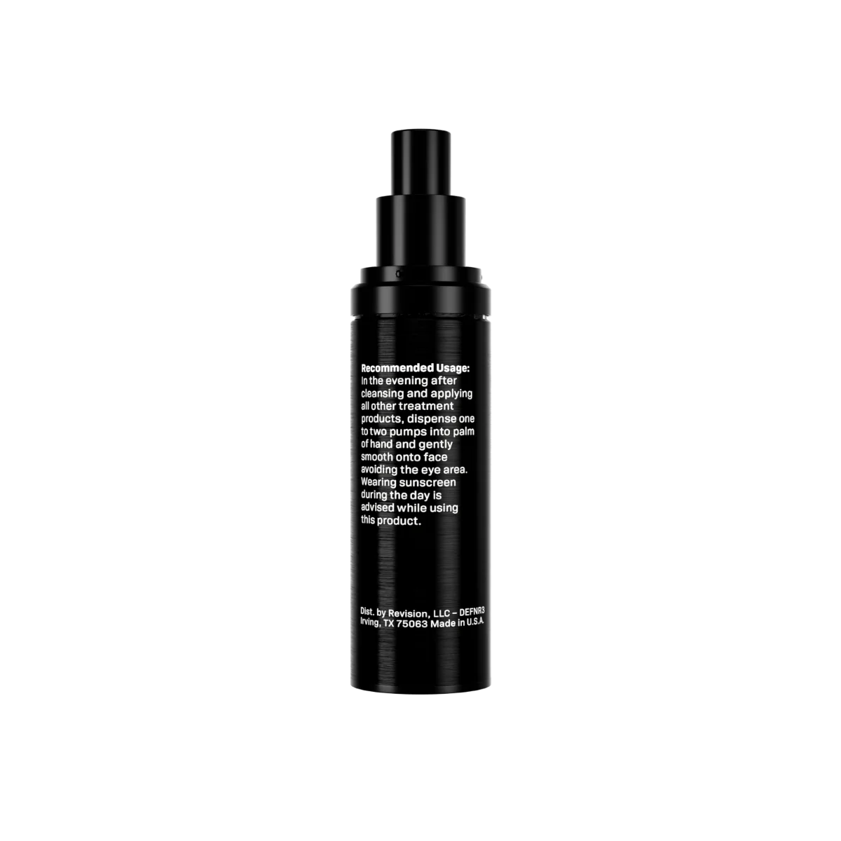 Revision Skincare D.E.J Night Face Cream pale cream texture swatch on a white background.