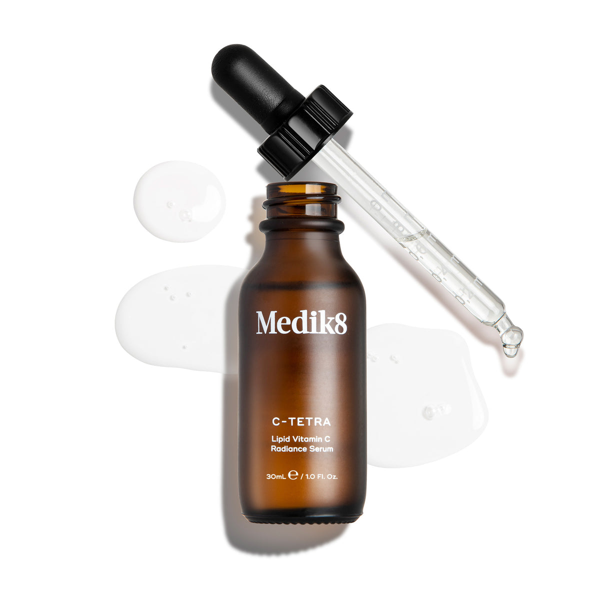 Medik8 C-Tetra vitamin C serum bottle with glass dropper