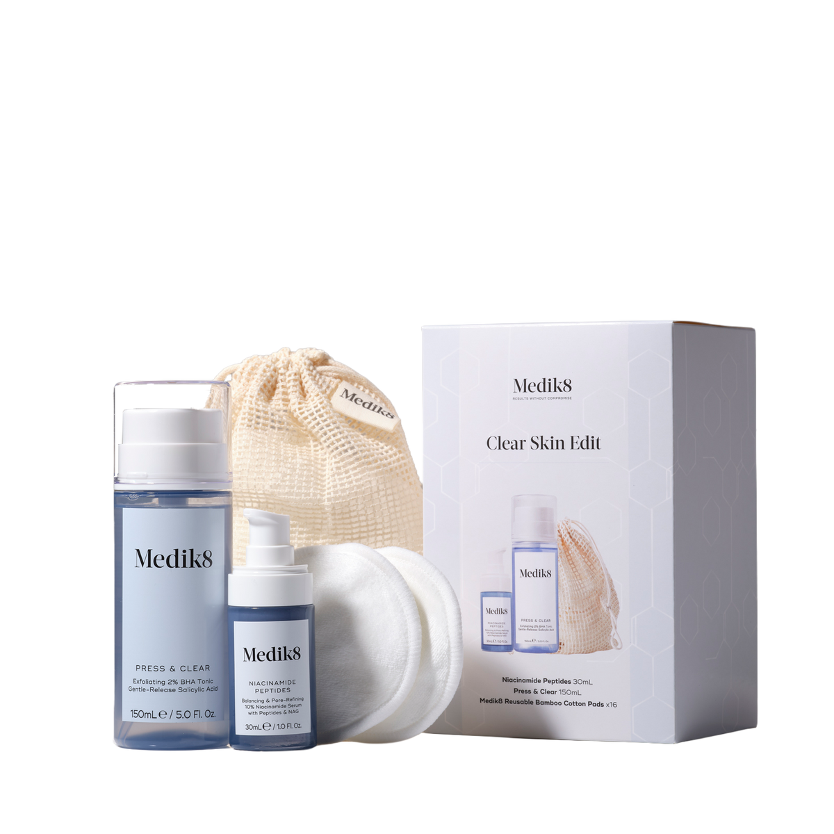 Medik8 Clear Skin Edit gift set for blemish-prone skin